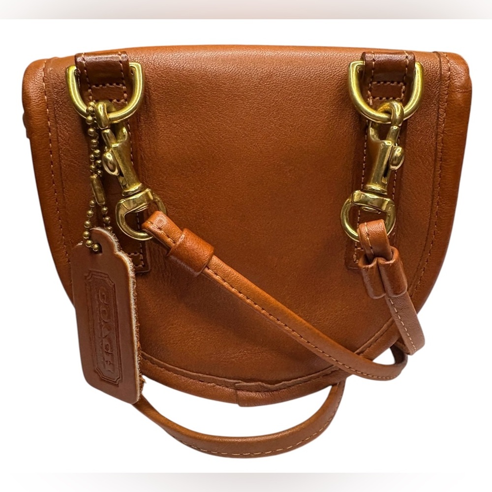 Vintage 9826 Coach Mini Belt Bag British Tan Glovetanned Leather USA 0722-132 - Picture 4 of 16